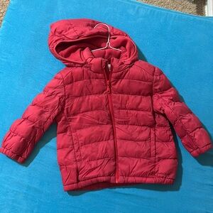 H&M 18m puffer jacket red